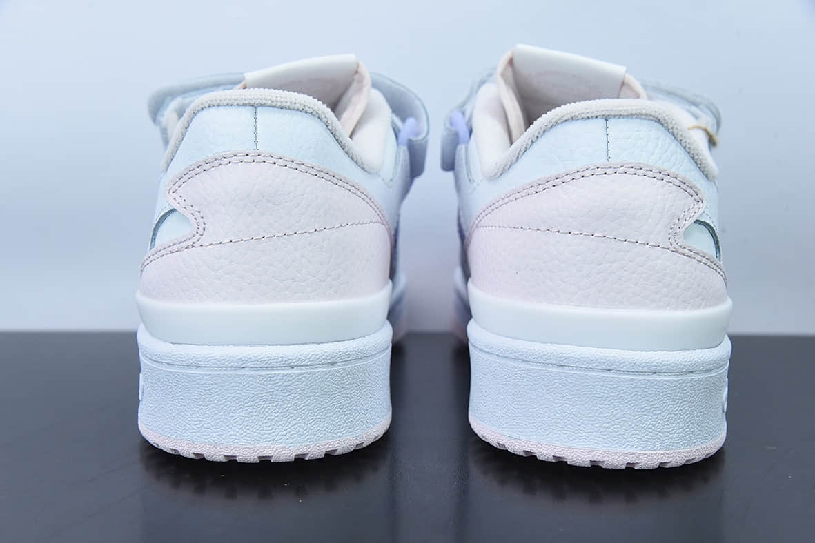 阿迪达斯Adidas Originals Forum 84 Low 罗马系列魔术贴“白浅粉紫鸳鸯低帮复古休闲板鞋纯原版本 货号:GY5832