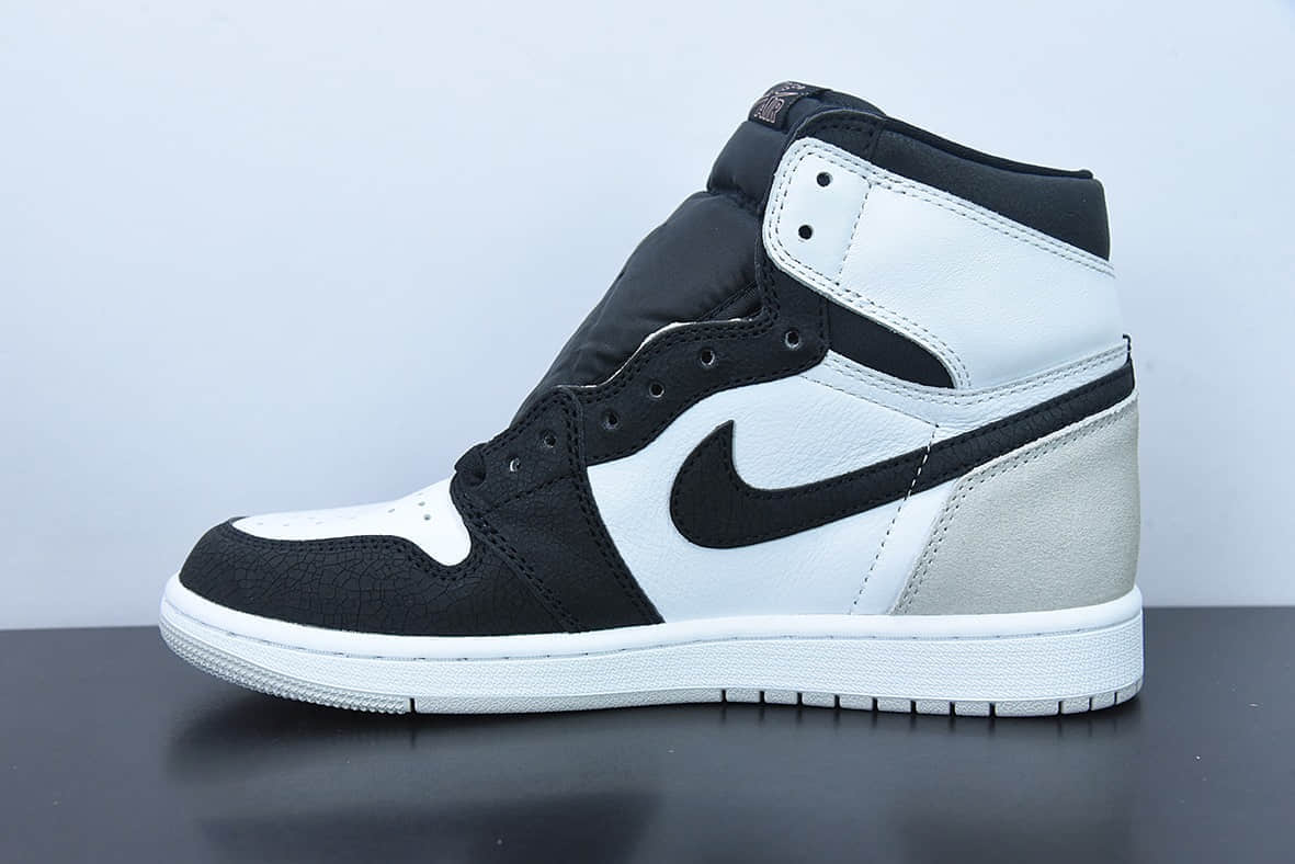 乔丹Air Jordan 1 High OG Stage Haze AJ1 乔1黑灰脚趾高帮篮球鞋纯原版本 货号：555088-108