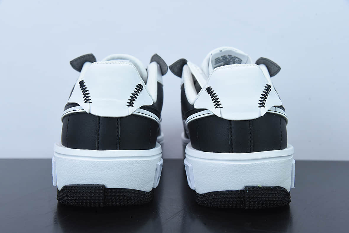 耐克Nike Wmns Air Force 1 FontankaBlackWhiteGrey皮革黑白深灰空军一号丰塔卡系列低帮休闲板鞋纯原版本 货号:CW6688-611