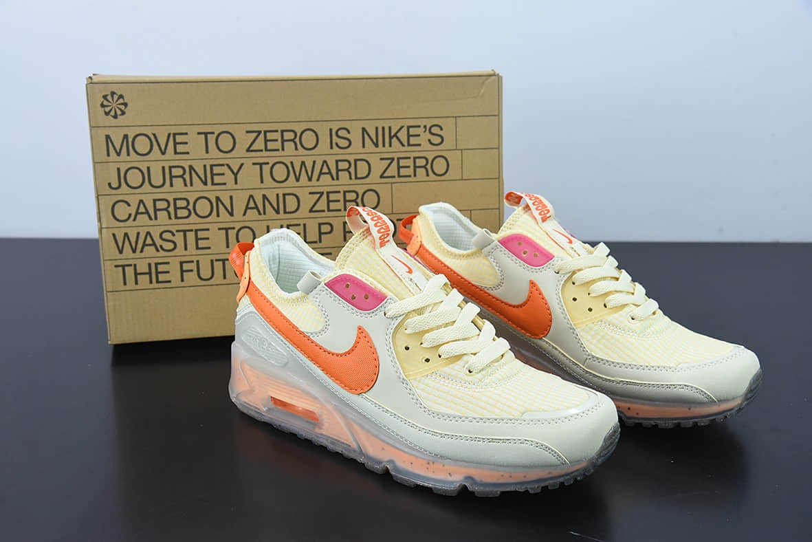 耐克Nike Air Max 90 Terrascape Sail 全新热门款MAX90米橙色气垫跑鞋纯原版本 货号:DH2973-200