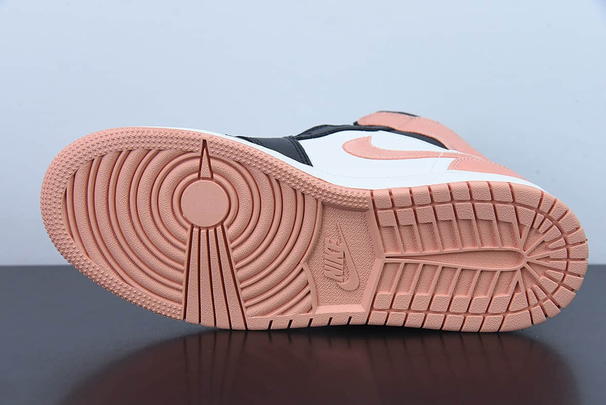 乔丹Air Jordan 1 Mid AJ1黑白粉中帮篮球鞋纯原版本 货号：DM9077-108