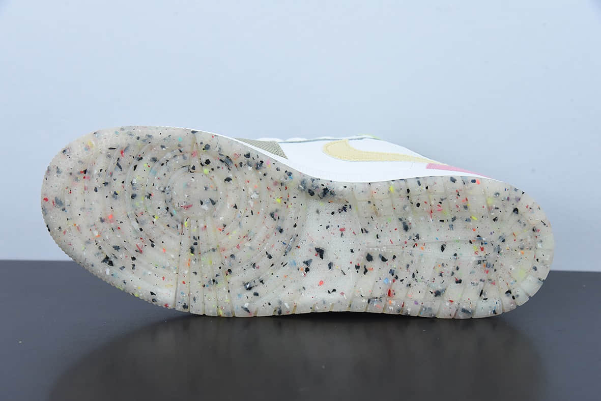 乔丹Air Jordan 1 Low AJ1白粉棕拼接休闲女子低帮文化休闲板鞋纯原版本 货号：DJ0341-100