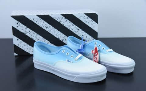 万斯Vans Era Authentic LX 帆布白蓝渐变安纳海姆系列低帮系带复古帆布休闲运动板鞋纯原版本 货号:VN0A4BV9B4R