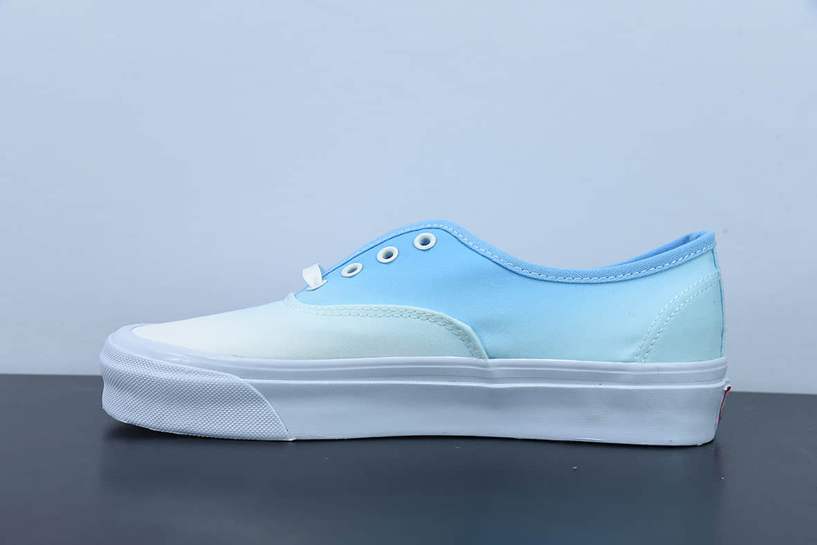 万斯Vans Era Authentic LX 帆布白蓝渐变安纳海姆系列低帮系带复古帆布休闲运动板鞋纯原版本 货号:VN0A4BV9B4R