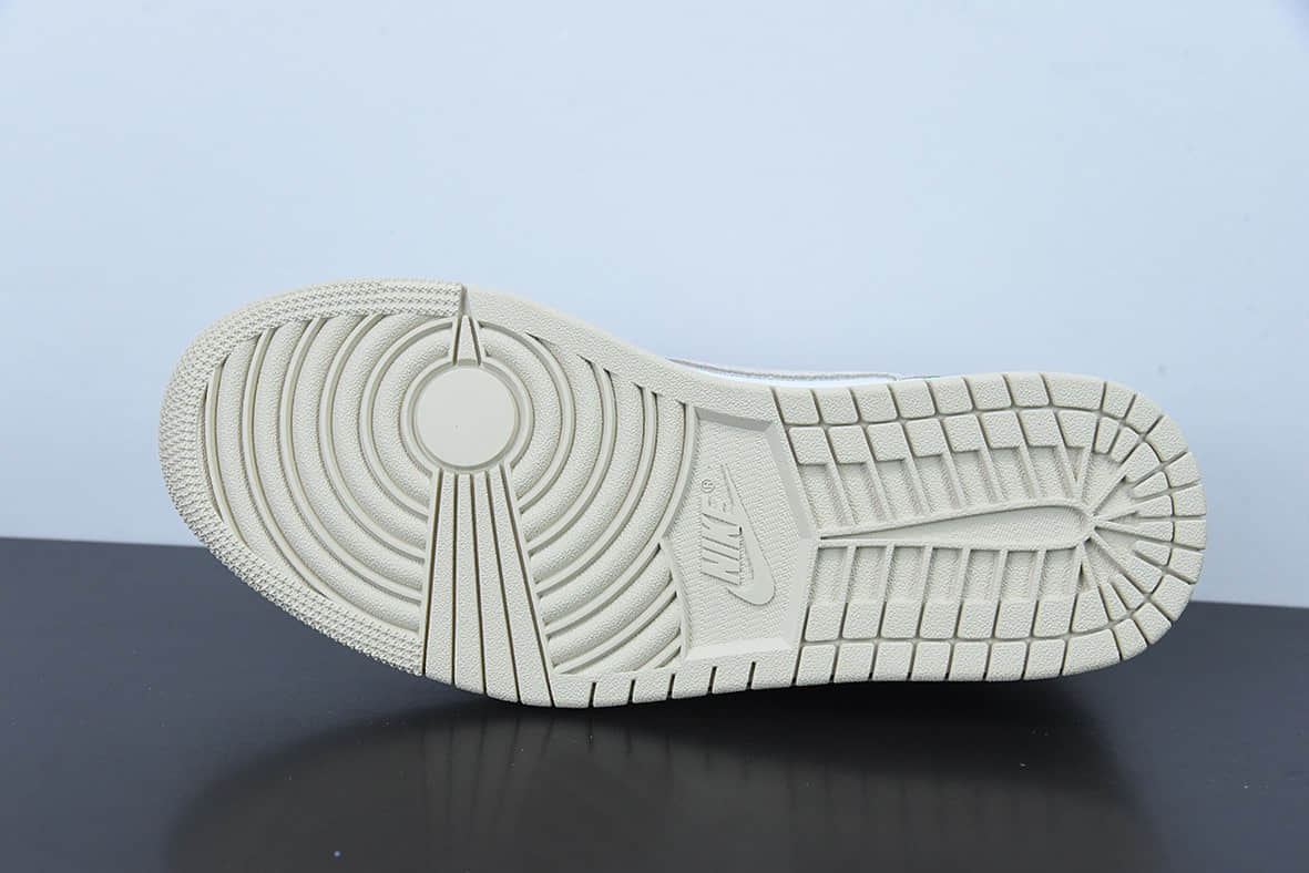 乔丹Air Jordan Travis Scott x Fragment x Air Jordan 1 Low“Military Blue 藤原浩三方联名白绿倒钩低帮休闲板鞋纯原版本 货号:DM7866-716