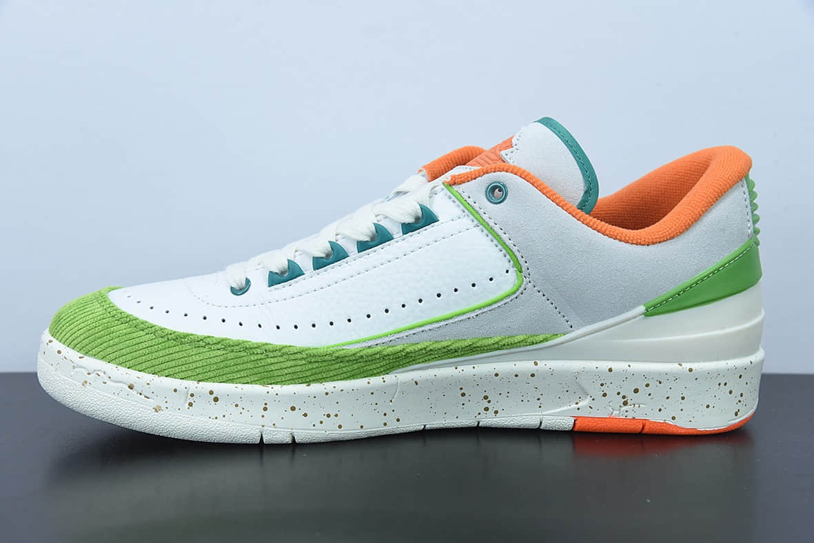 乔丹Air Jordan Titan x Air Jordan 2 Retro Low SP AJ2 乔2联名款海岛风情中帮复古篮球鞋纯原版本 货号：DV6206-183