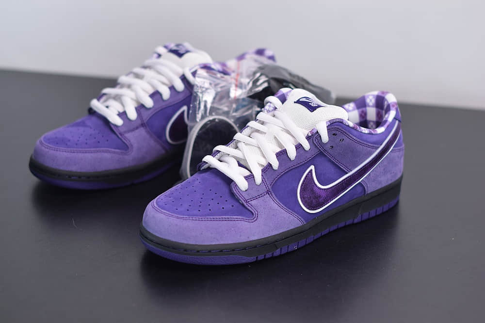 耐克Nike SB Dunk Low x Concepts 联名款紫龙虾低帮板鞋纯原版本 货号:BV1310-555