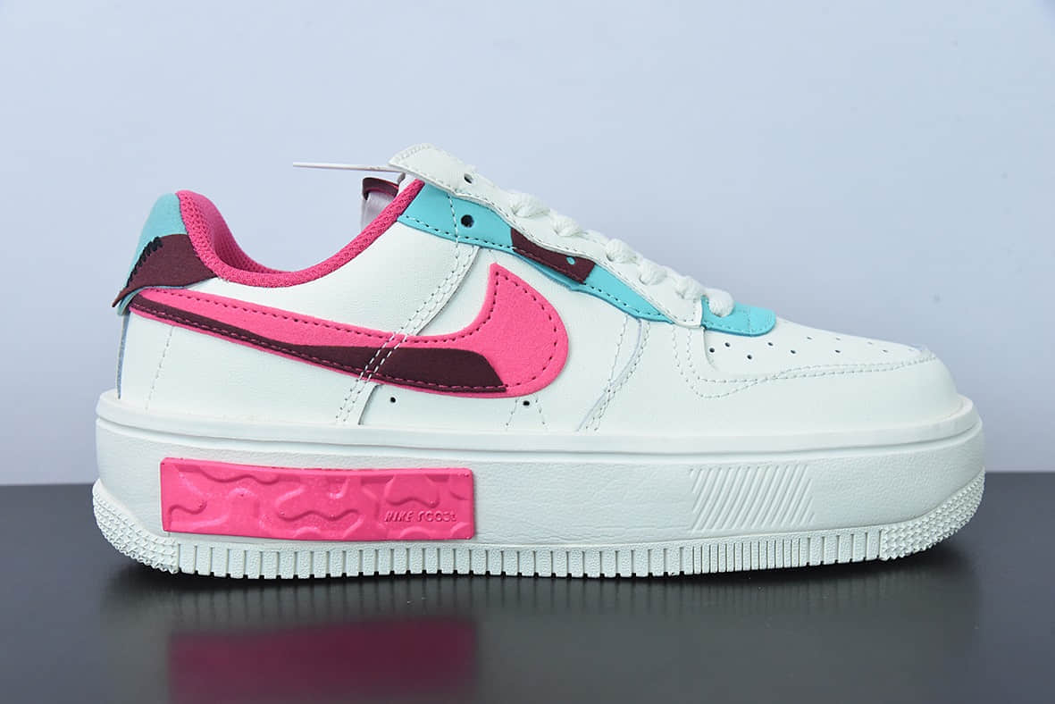 耐克Nike Air Force 1 Fontanka 全新时尚风空军一号丰塔卡系列白蓝红解构低帮休闲板鞋纯原版本 货号：DO6146-101