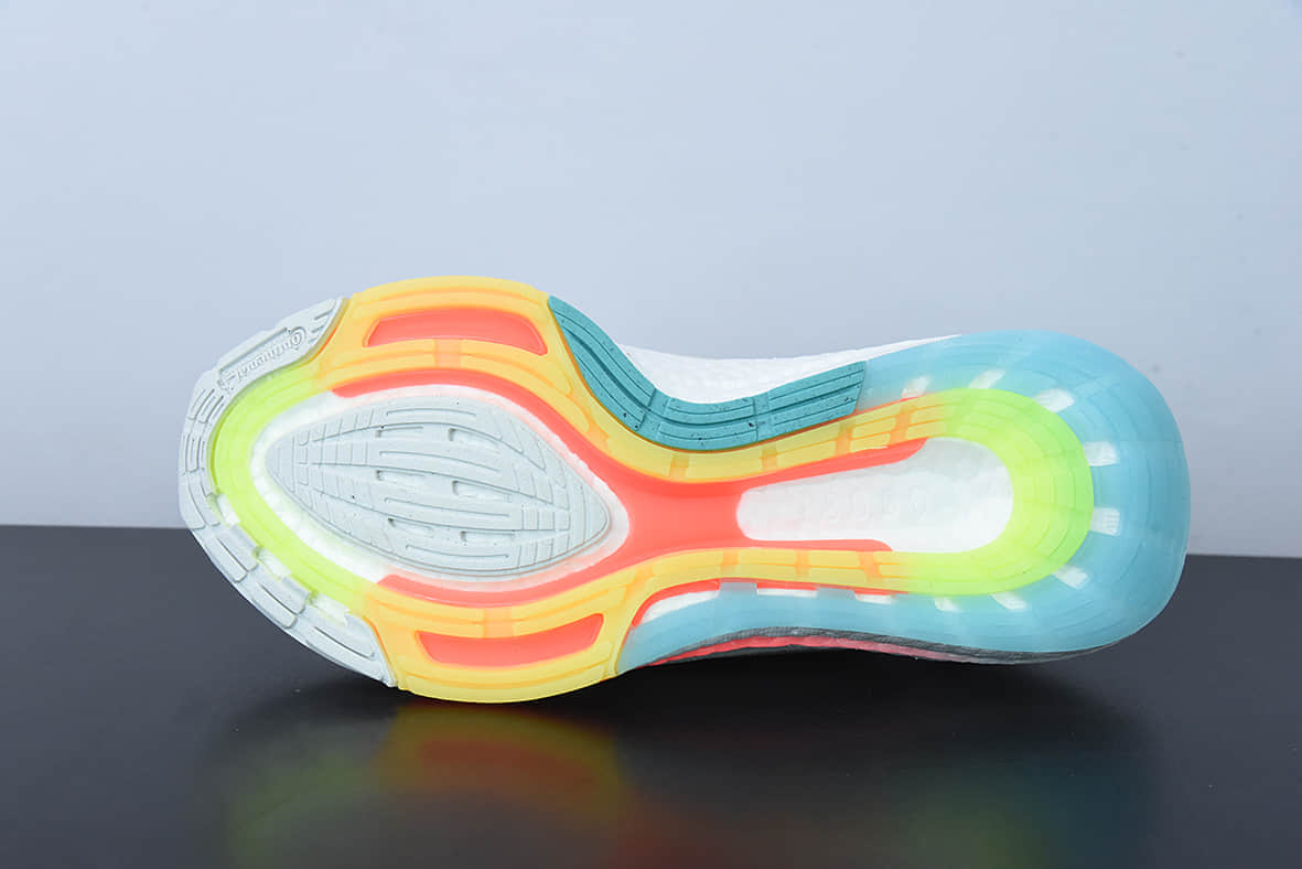 阿迪达斯Adidas Ultra Boost 22 Made With Nature  白红蓝新款8.0厚底爆米花跑鞋纯原版本 货号:GX8015