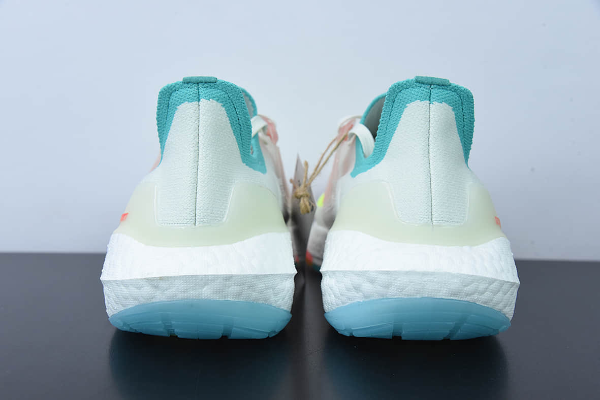 阿迪达斯Adidas Ultra Boost 22 Made With Nature  白红蓝新款8.0厚底爆米花跑鞋纯原版本 货号:GX8015