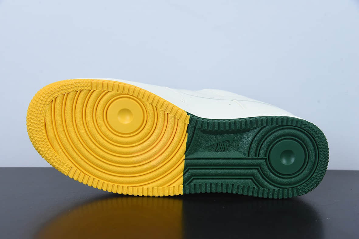 耐克Nike Air Force 1 Low '07 “米黄绿”犹他爵士城市限定低帮布面空军一号休闲板鞋纯原版本 货号:NA2022-006