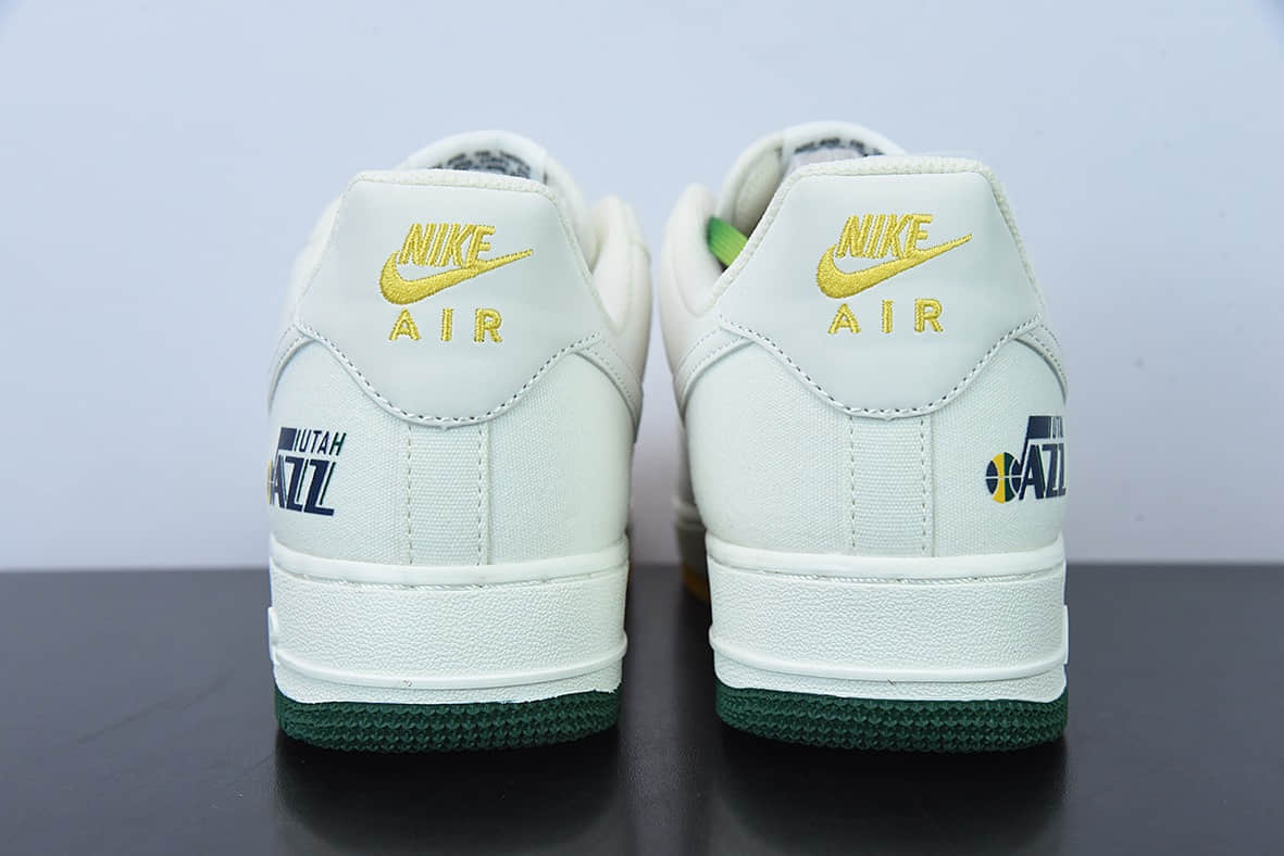 耐克Nike Air Force 1 Low '07 “米黄绿”犹他爵士城市限定低帮布面空军一号休闲板鞋纯原版本 货号:NA2022-006