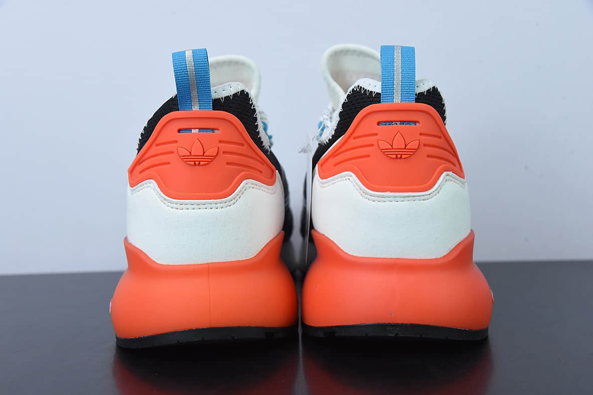 阿迪达斯Adidas Originals ZX 2K Boost 阿迪达斯爆米花黑白橘复古经典运动鞋纯原版本 货号:FY2012