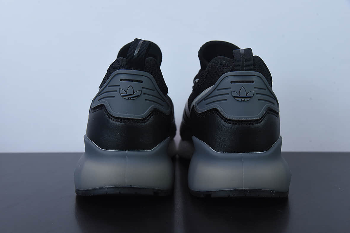 阿迪达斯Adidas Originals ZX 2K Boost 阿迪达斯爆米花黑灰复古经典运动鞋纯原版本 货号:FZ3323