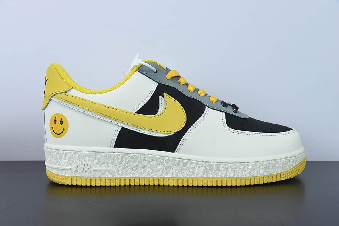 耐克Nike Air Force 1 Low 笑脸双勾空军一号低帮运动休闲板鞋纯原版本 货号:AF1234-004