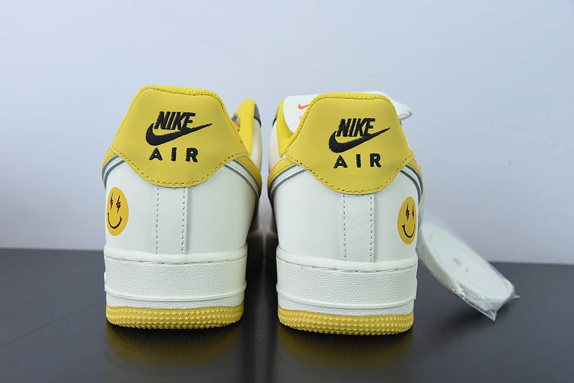耐克Nike Air Force 1 Low 笑脸双勾空军一号低帮运动休闲板鞋纯原版本 货号:AF1234-004