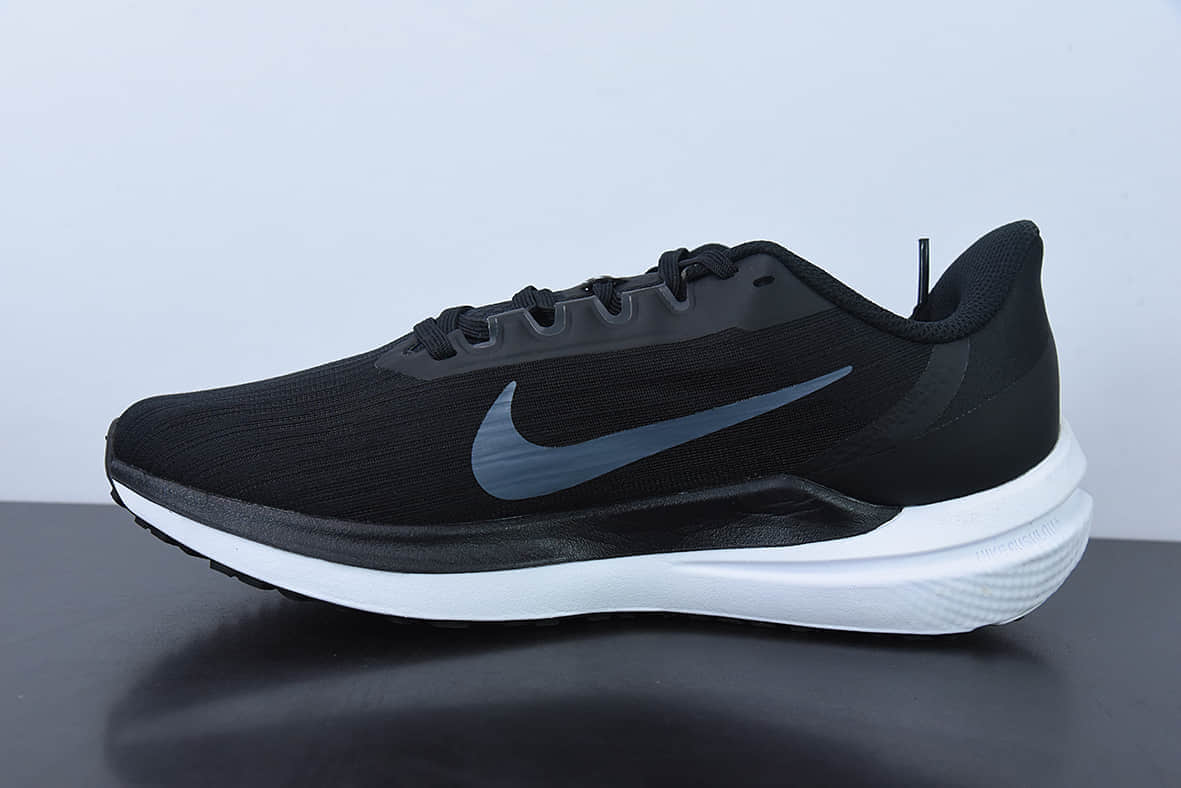 耐克Nike Air Zoom Winflo 9代 黑白网透面气训跑练步鞋纯原版本 货号:DD6203-01
