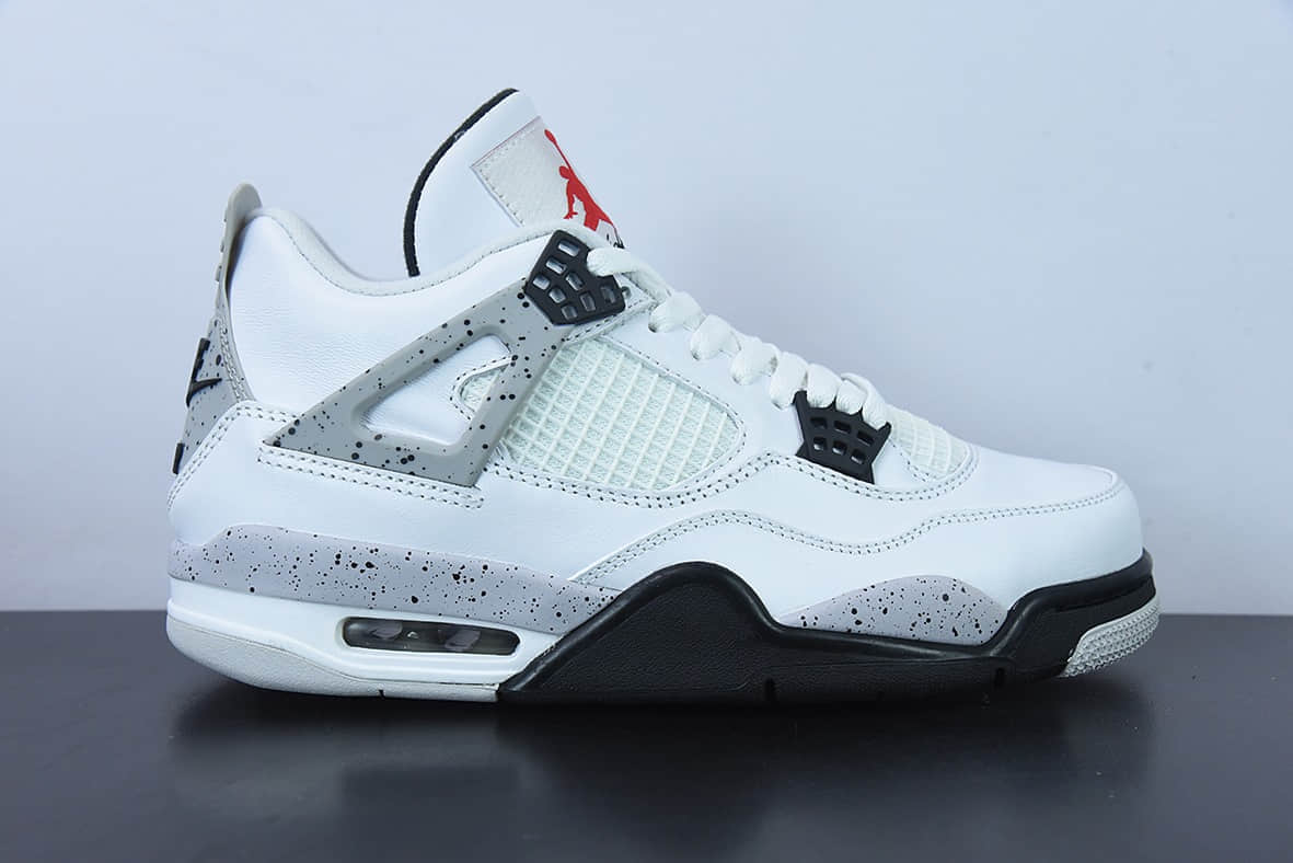 乔丹Air Jordan 4 Retro  White Cement  AJ4 白水泥男子文化休闲篮球鞋纯原版本 货号:840606-192