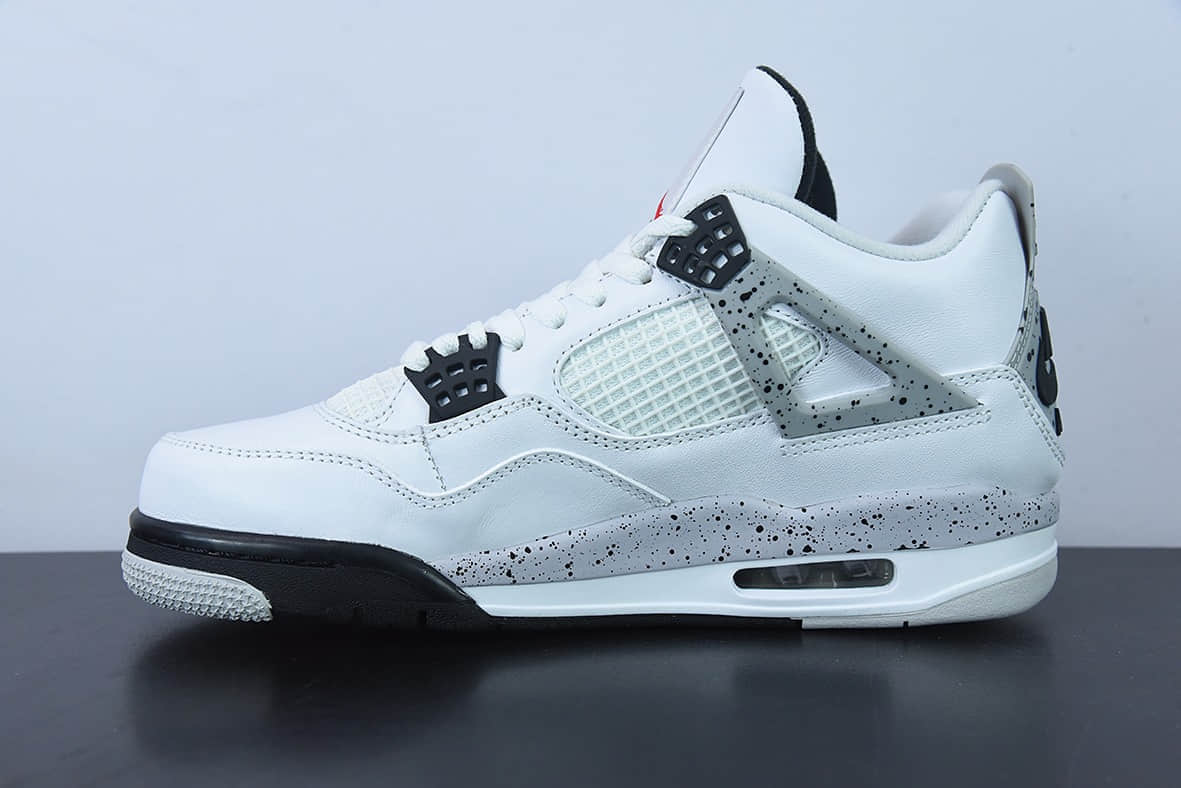 乔丹Air Jordan 4 Retro  White Cement  AJ4 白水泥男子文化休闲篮球鞋纯原版本 货号:840606-192