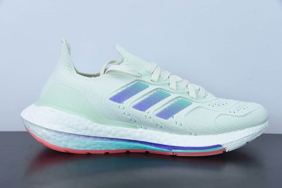 阿迪达斯Adidas Ultra Boost ub2022 Consortium 全掌爆米花淡绿跑鞋运动鞋纯原版本 货号:GX8087