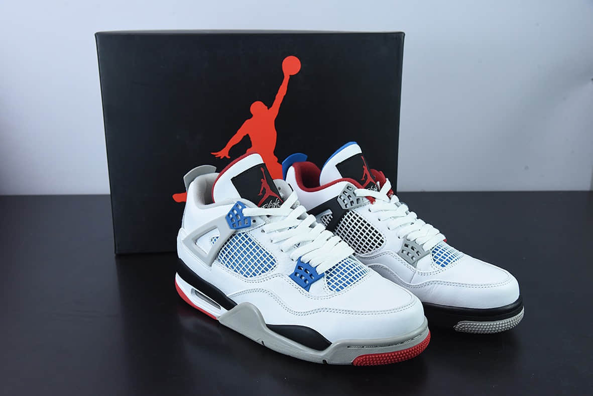 乔丹Air Jordan 4 What The AJ4 红蓝鸳鸯男子文化篮球鞋纯原版本 货号:CI1184-146