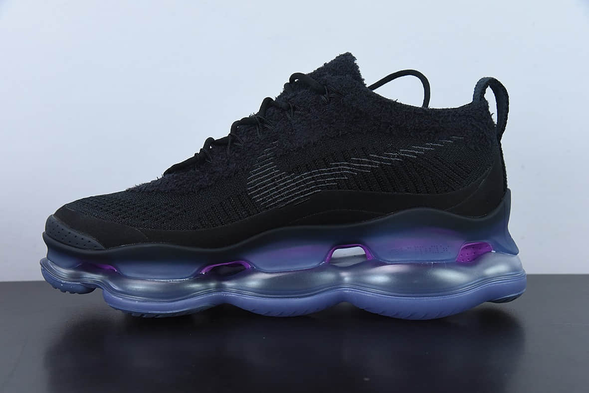 耐克Nike Air Max Scorpion Fk 耐克2022新款梦幻黑紫全掌次世代气垫跑鞋纯原版本 货号：DR0888-001