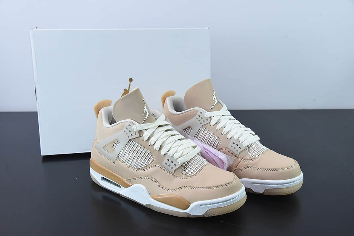 乔丹Air Jordan 4 “Shimmer” 乔4AJ4藕粉小ow配色男子文化篮球鞋纯原版本 货号:DJ0675-200