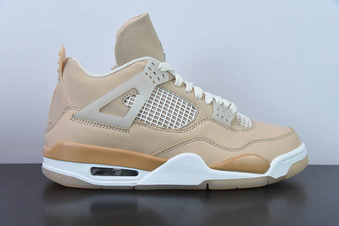 乔丹Air Jordan 4 “Shimmer” 乔4AJ4藕粉小ow配色男子文化篮球鞋纯原版本 货号:DJ0675-200