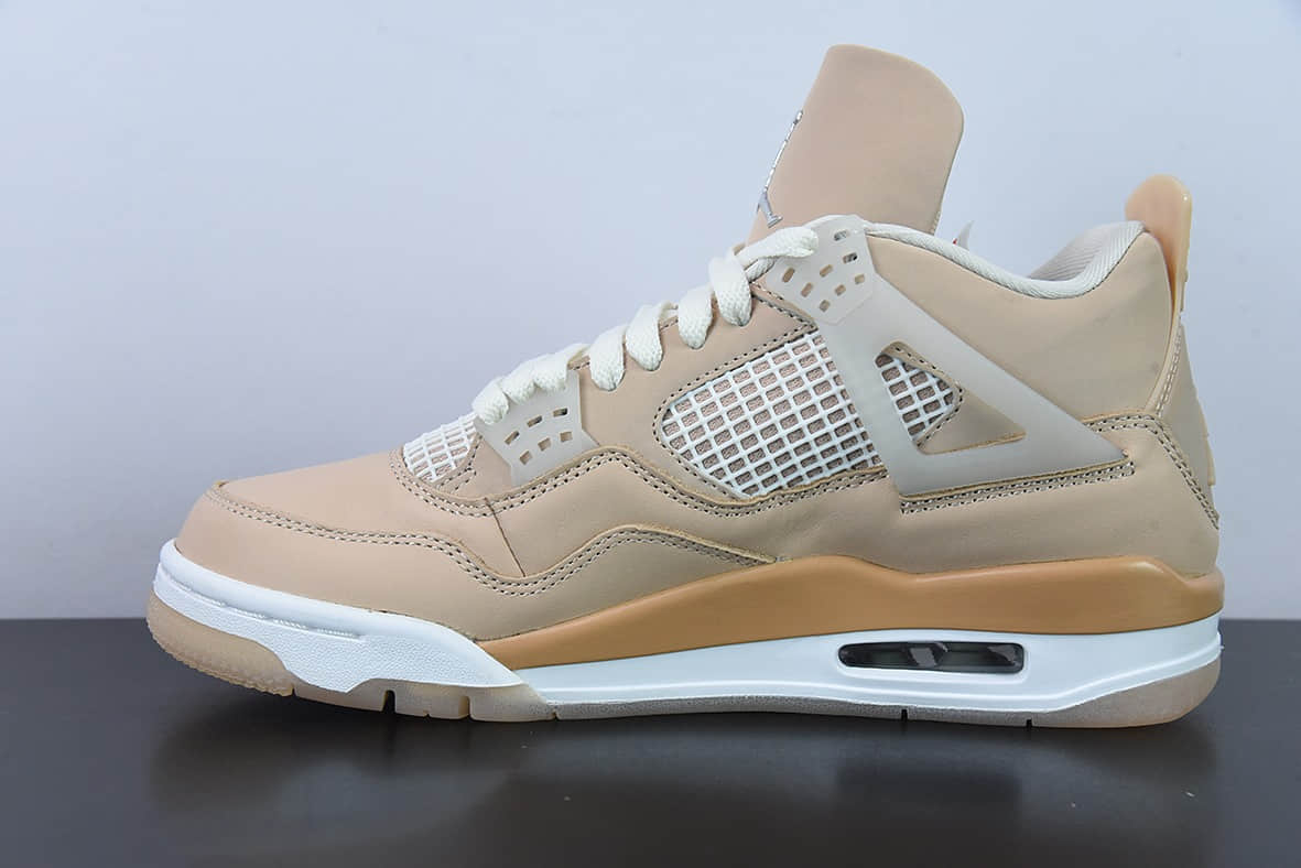 乔丹Air Jordan 4 “Shimmer” 乔4AJ4藕粉小ow配色男子文化篮球鞋纯原版本 货号:DJ0675-200