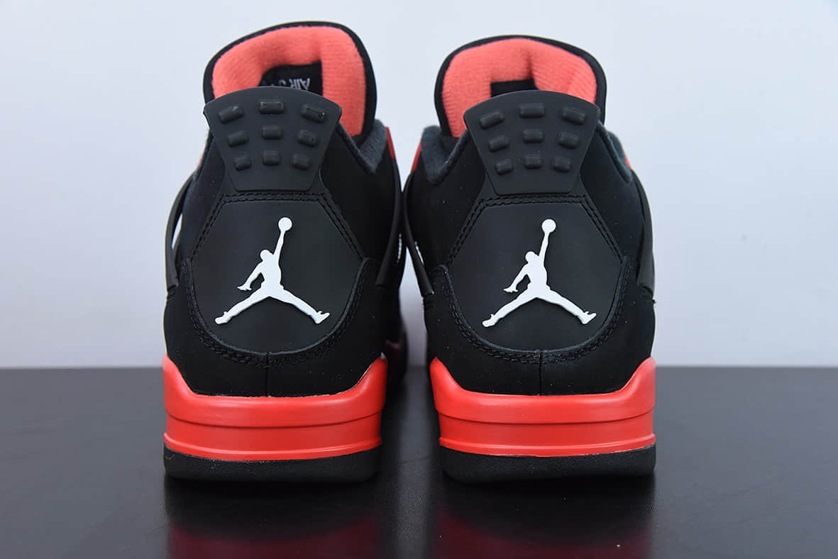 乔丹Air Jordan 4 Red Thunder AJ4黑红雷电男子文化篮球鞋纯原版本 货号:CT8527-016