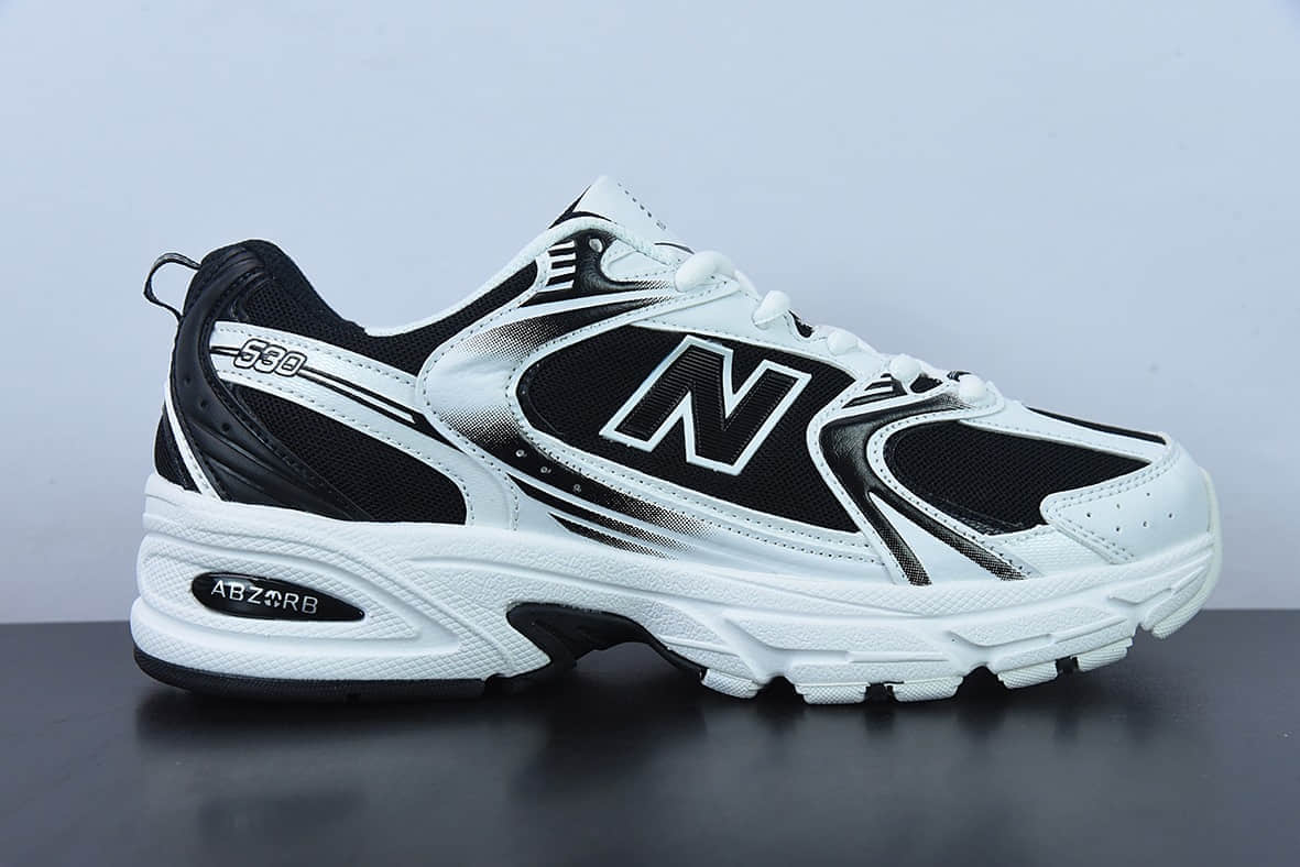 新百伦New Balance 530系列黑白熊猫复古休闲慢跑鞋纯原版本 货号: MR530SJ