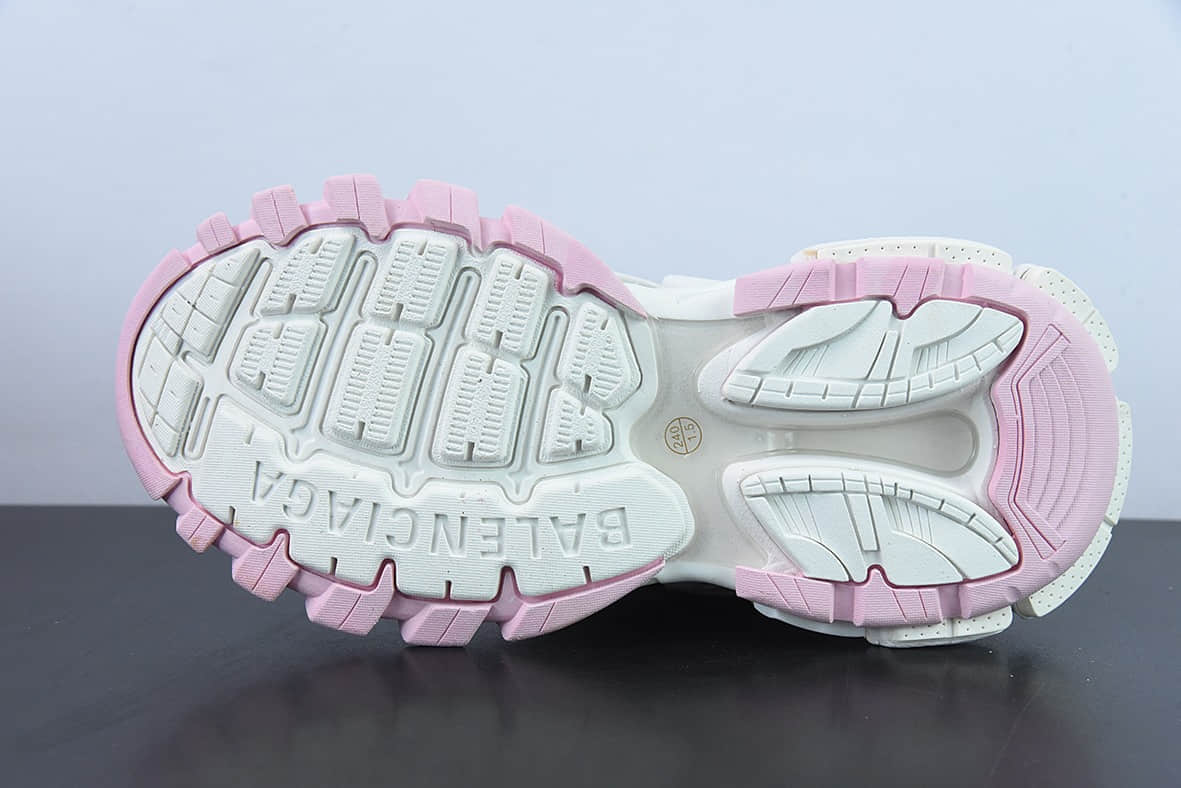 巴黎世家Balenciaga 巴黎世家4.0白粉黄户外老爹鞋纯原版本 货号:568615W3AE27745