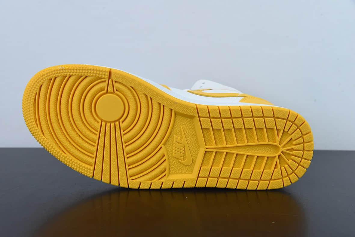 乔丹Air Jordan 1 Mid 白黄中帮复古篮球鞋纯原版本 货号:BQ6472-117