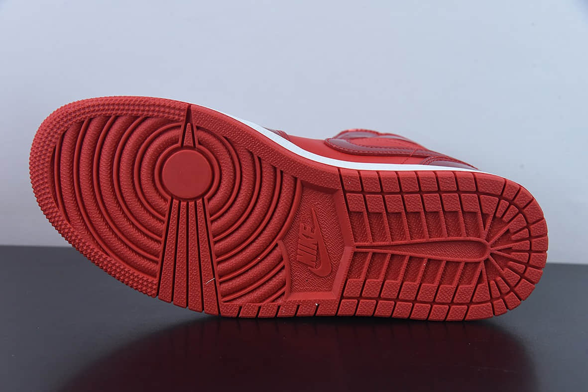 乔丹Air Jordan AJ1 Mid 红色漆皮中帮复古篮球鞋纯原版本 货号:DH5894-600