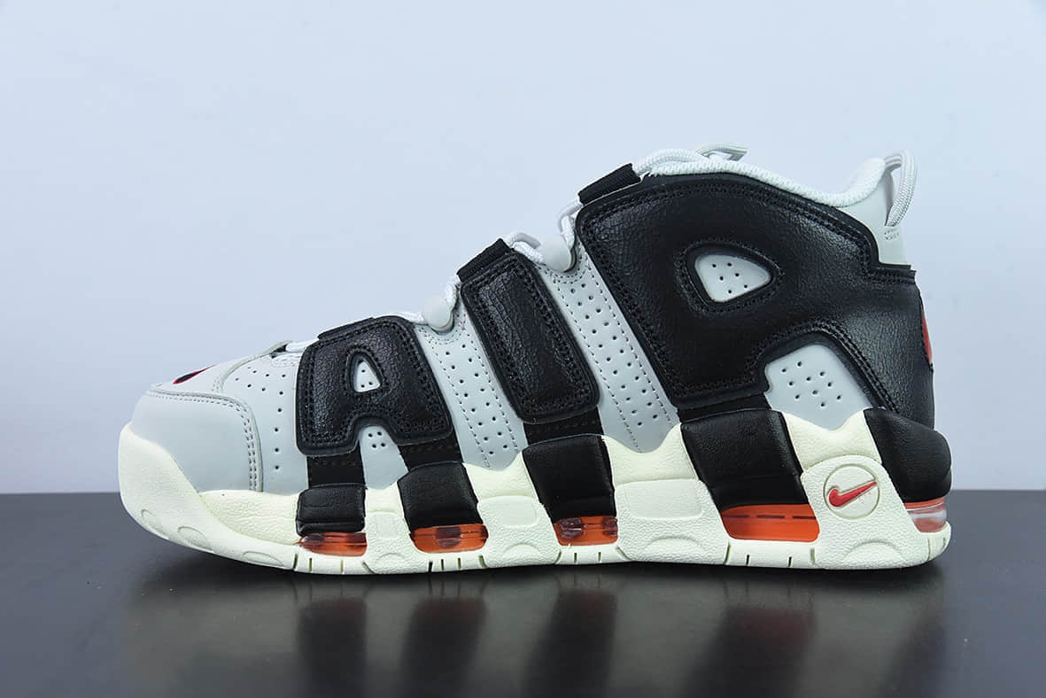 耐克Nike Air More Uptempo 皮蓬大AIR复古灰黑橙篮球鞋纯原版本 货号:DX3360-001