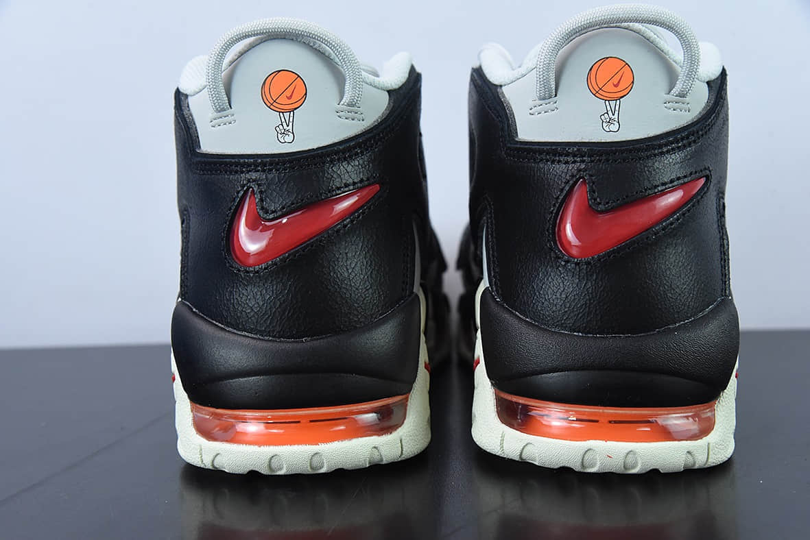 耐克Nike Air More Uptempo 皮蓬大AIR复古灰黑橙篮球鞋纯原版本 货号:DX3360-001