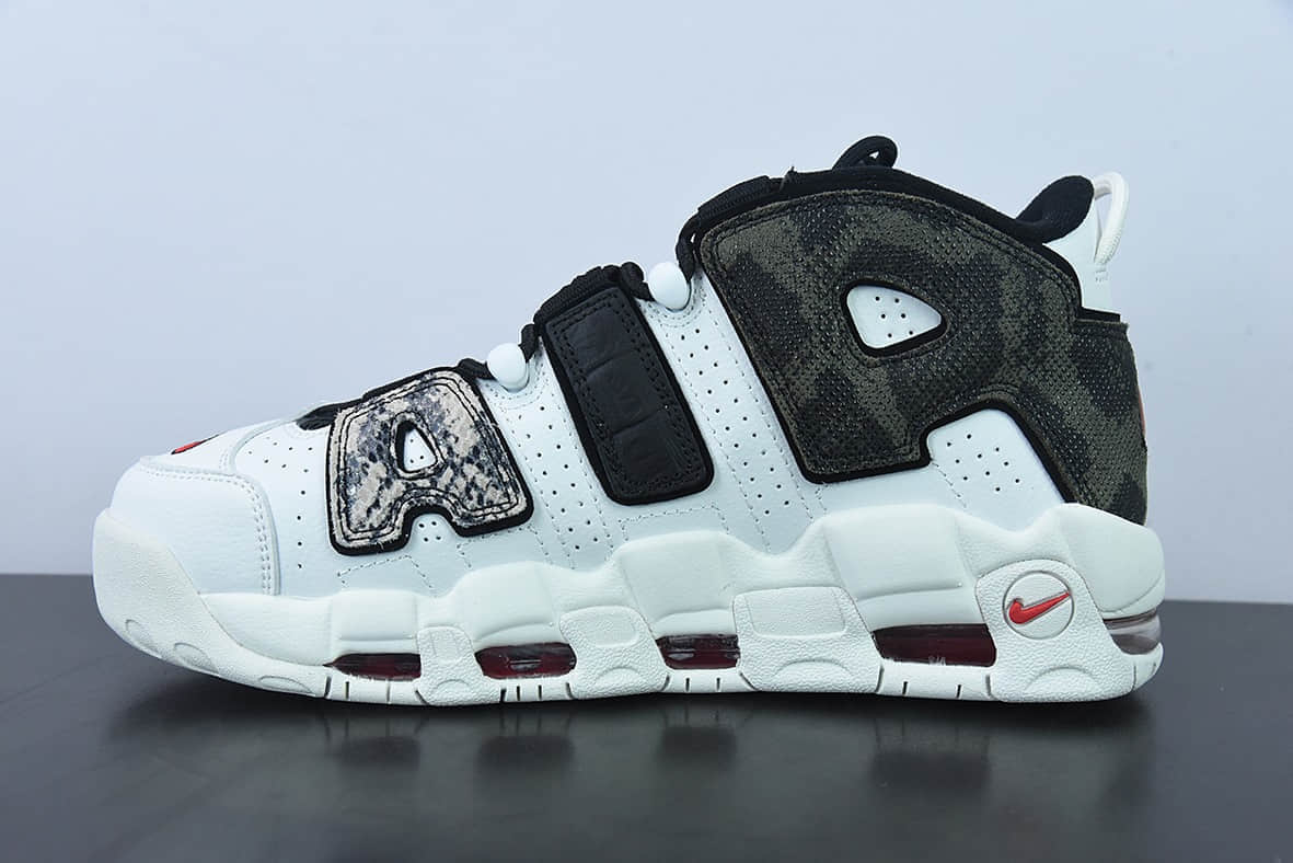 耐克Nike Air More Uptempo GSAnimal皮革白动物园皮蓬一代系列经典高街百搭休闲运动文化篮球鞋纯原版本 货号:DZ4843-100