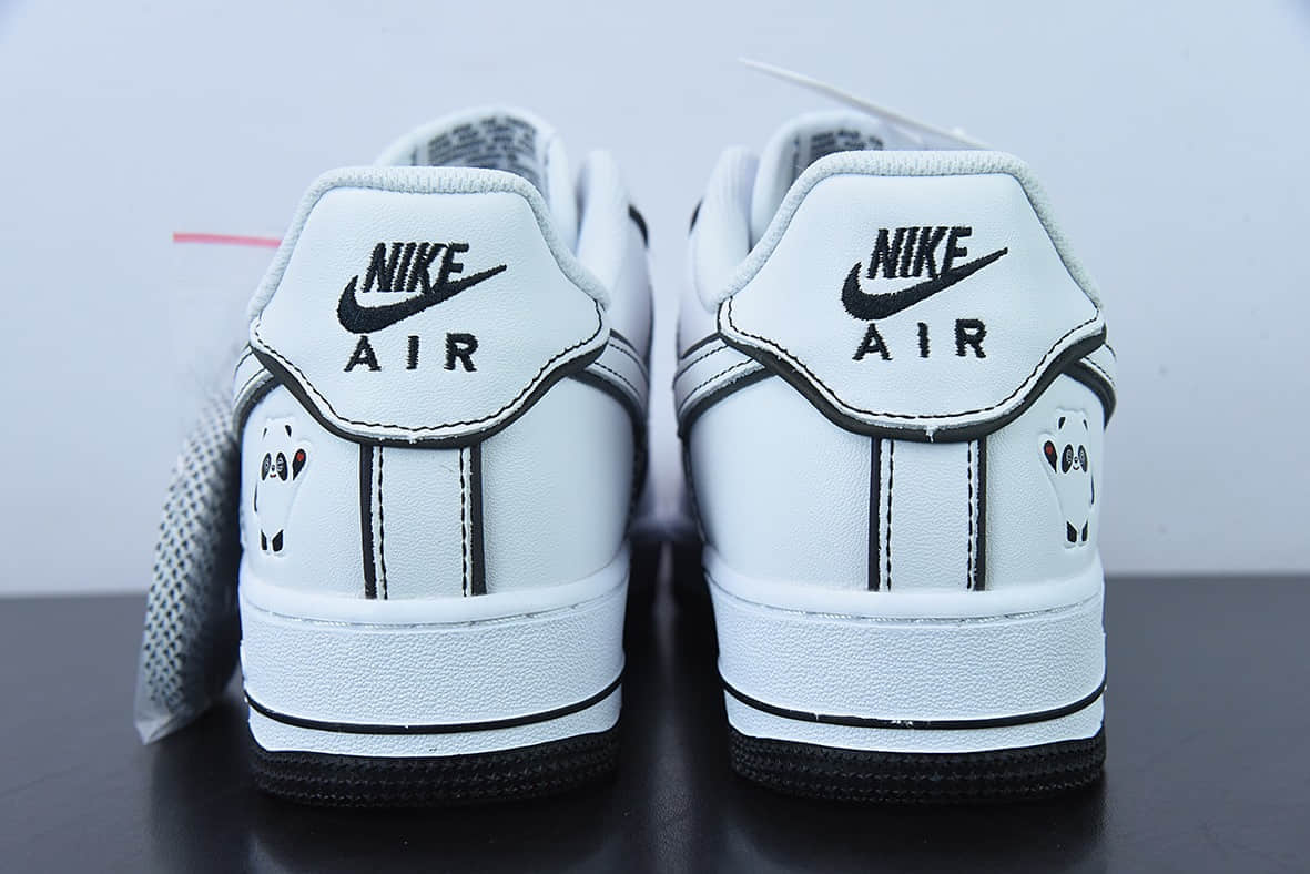 耐克Nike Air Force 1 AF1 白黑彩虹鞋带3M反光版空军一号低帮休闲板鞋纯原版本 货号:GU6936-599