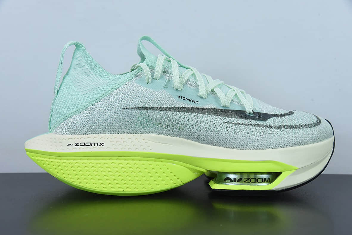 耐克Nike Air Zoom Alphafly NEXT% 2 Proto 马拉松3.0白绿薄荷绿高性能跑鞋纯原版本 货号：DV9422-300