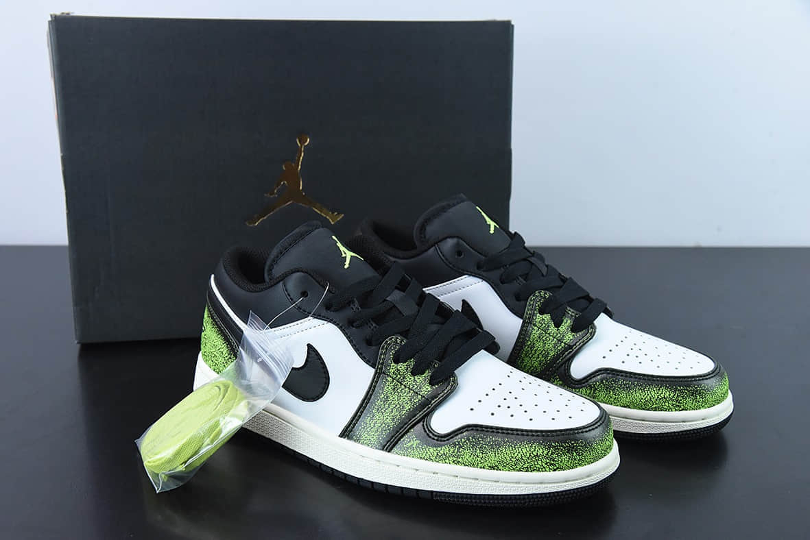 乔丹Air Jordan 1 Low Wear Away AJ1 乔1森林绿低帮复古休闲板鞋纯原版本 货号:DN3705-003