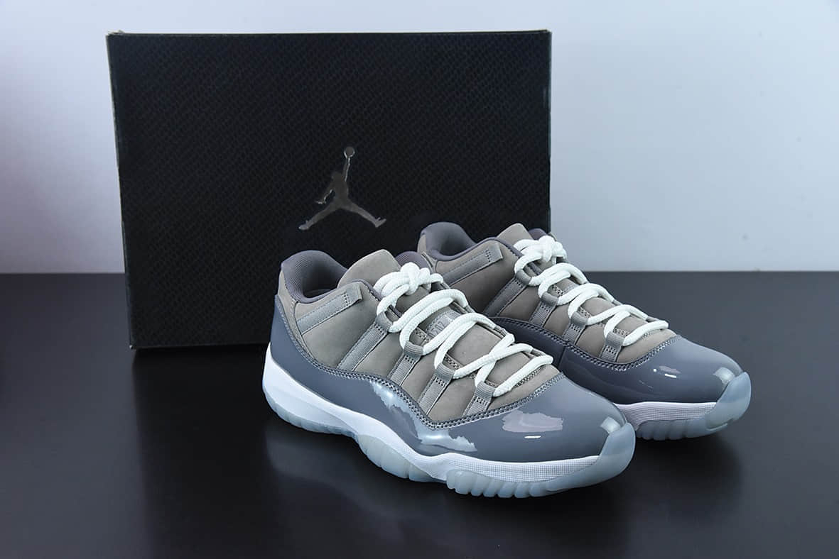 乔丹Air Jordan 11 Retro Low AJ11酷灰低帮篮球鞋纯原版本 货号:528895-003