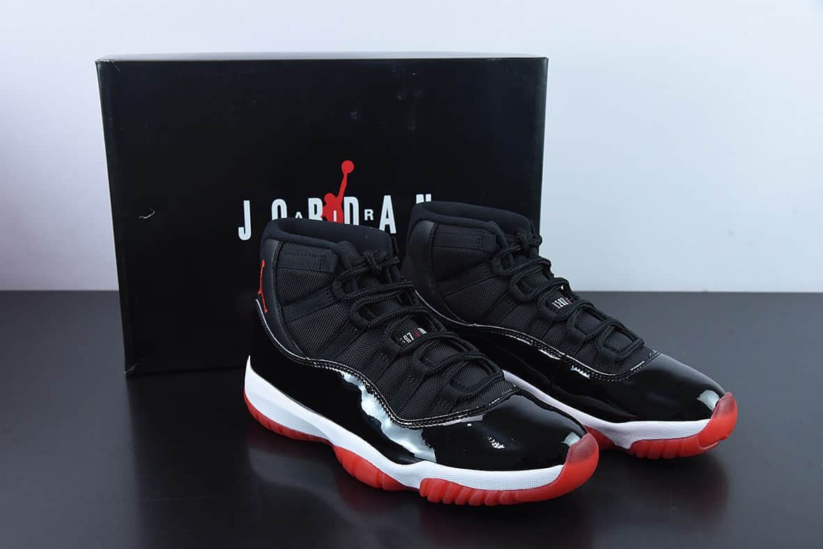乔丹Air Jordan 11 Bred AJ11黑红高帮篮球鞋纯原版本 货号:378037-061