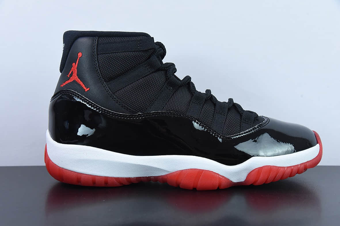 乔丹Air Jordan 11 Bred AJ11黑红高帮篮球鞋纯原版本 货号:378037-061