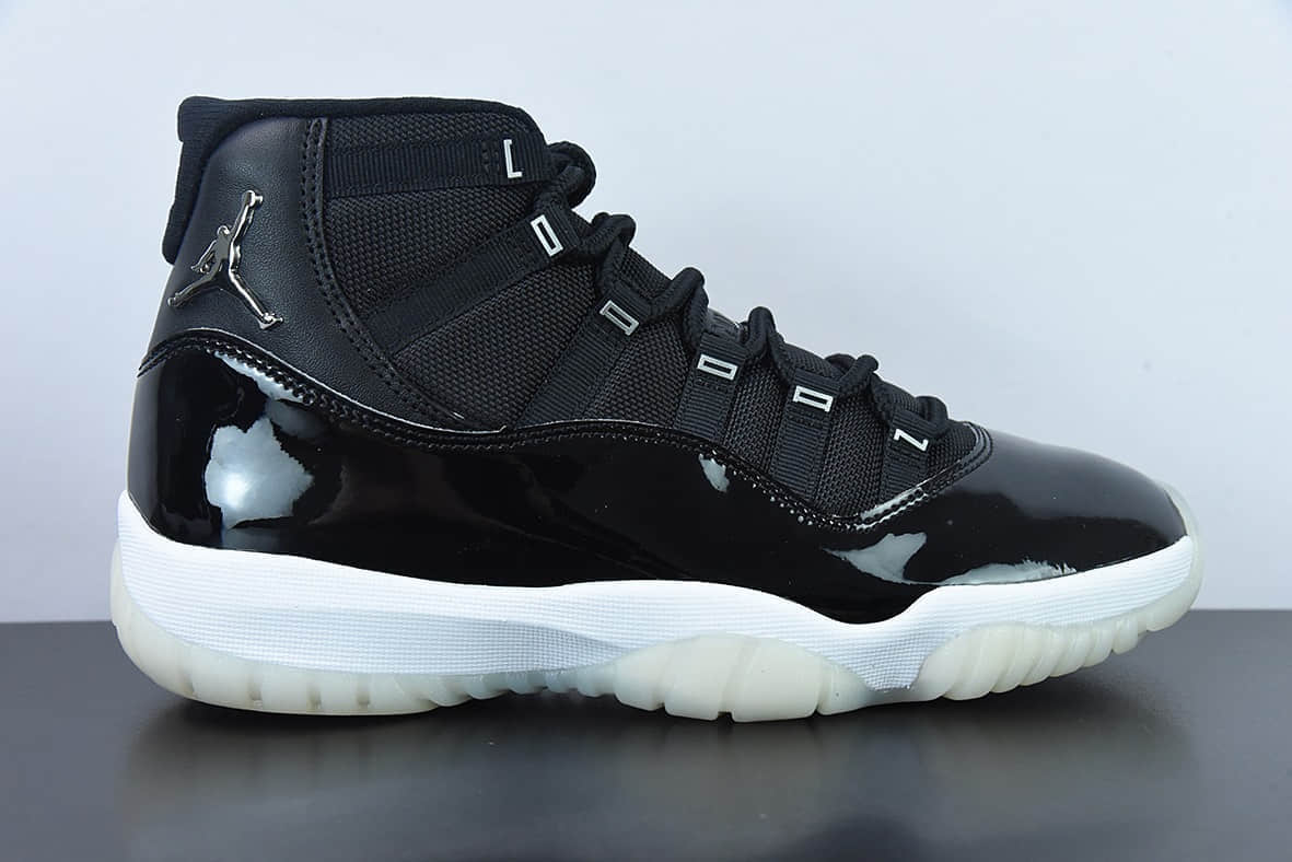 乔丹Air Jordan 11 AJ11 乔丹11代大魔王2.0黑银高帮篮球鞋纯原版本 货号:378037-011