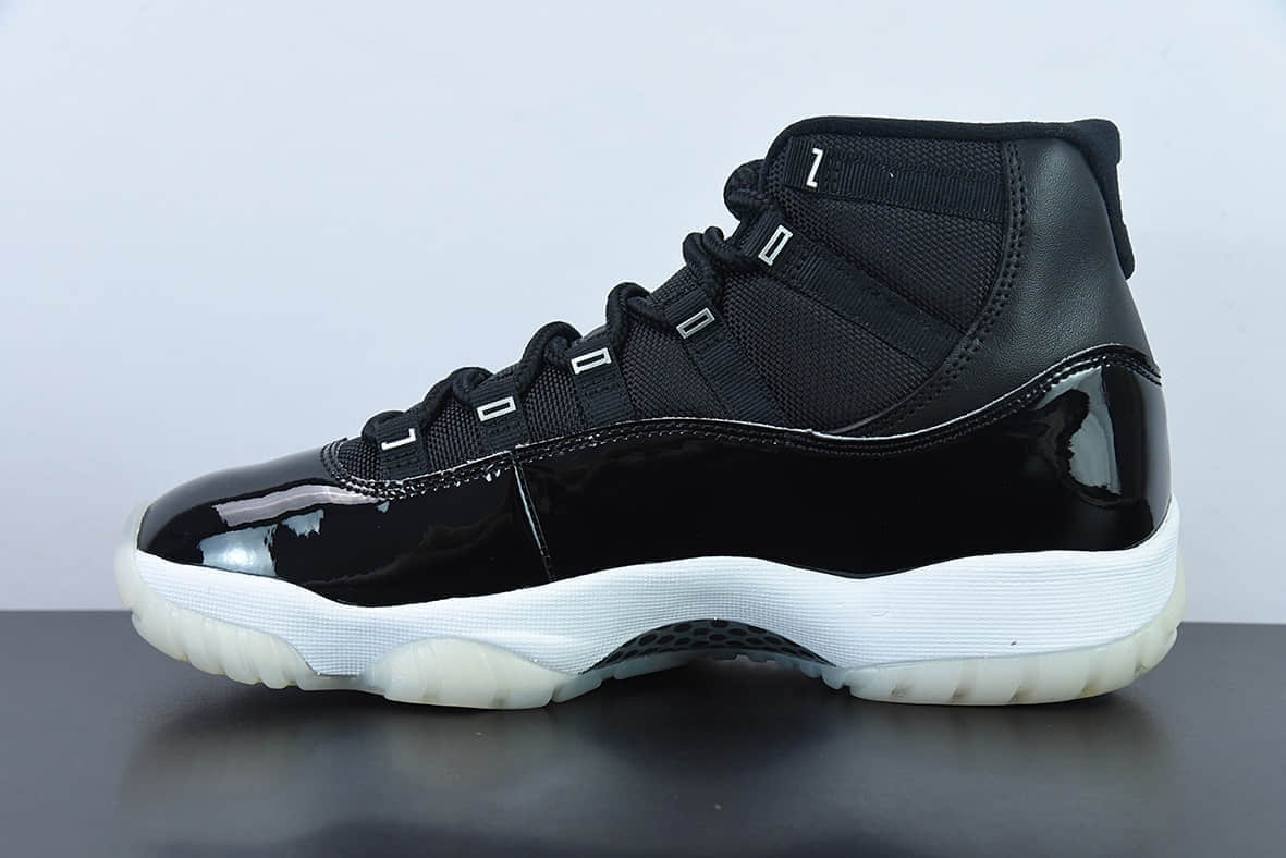 乔丹Air Jordan 11 AJ11 乔丹11代大魔王2.0黑银高帮篮球鞋纯原版本 货号:378037-011