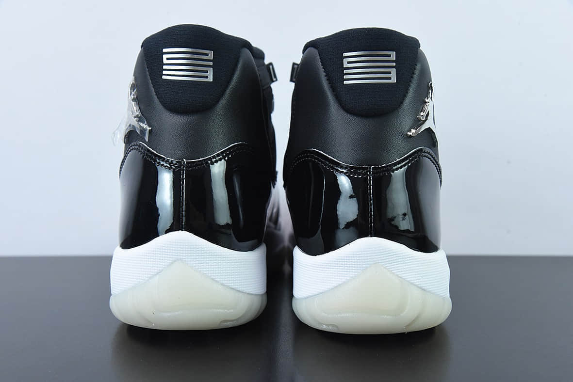乔丹Air Jordan 11 AJ11 乔丹11代大魔王2.0黑银高帮篮球鞋纯原版本 货号:378037-011