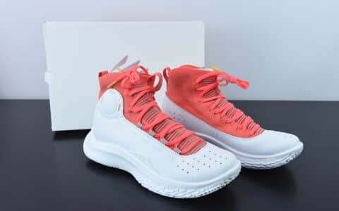 安德玛库里Under Armour Curry 4 FLOTRO 库里四代白橘高帮篮球鞋纯原版本 货号:3024861-100