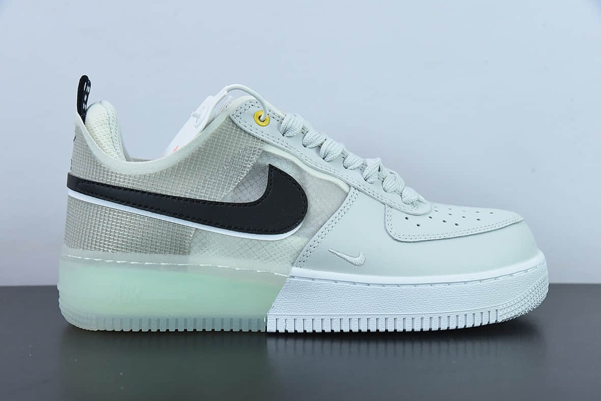 耐克Nike Air Force 1 Low 灰绿双勾解构空军一号低帮运动休闲百搭板鞋纯原版本 货号:DM0573-001