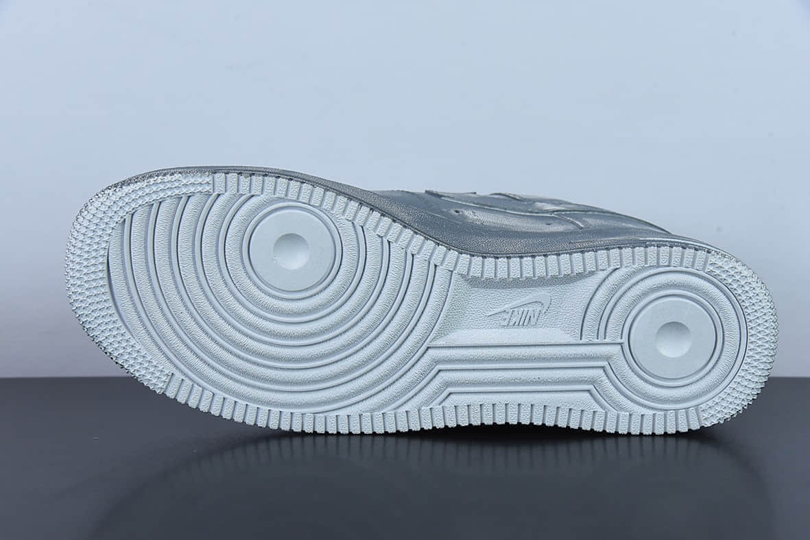 耐克Nike Air Force 1 Low 浸染酒精刮刮乐灰黑链条空军一号低帮休闲板鞋纯原版本 货号:CW2288-111