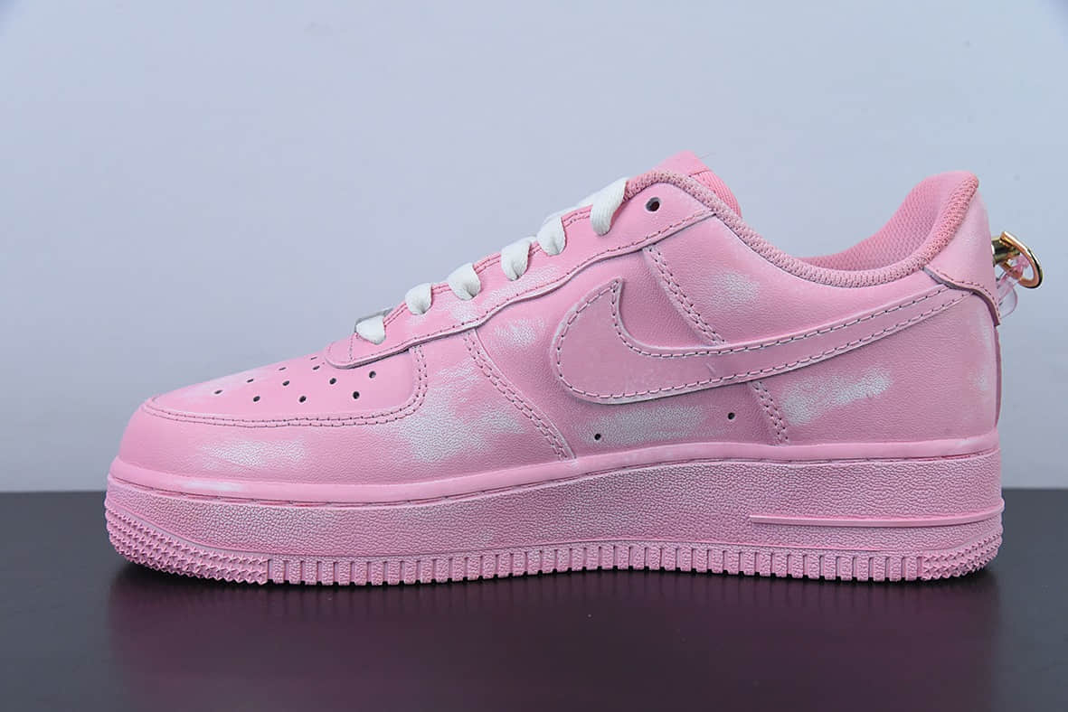 耐克Nike Air Force 1 Low 07 浸染酒精粉色水晶链条刮刮乐空军一号低帮休闲板鞋纯原版本 货号:DD8959-100